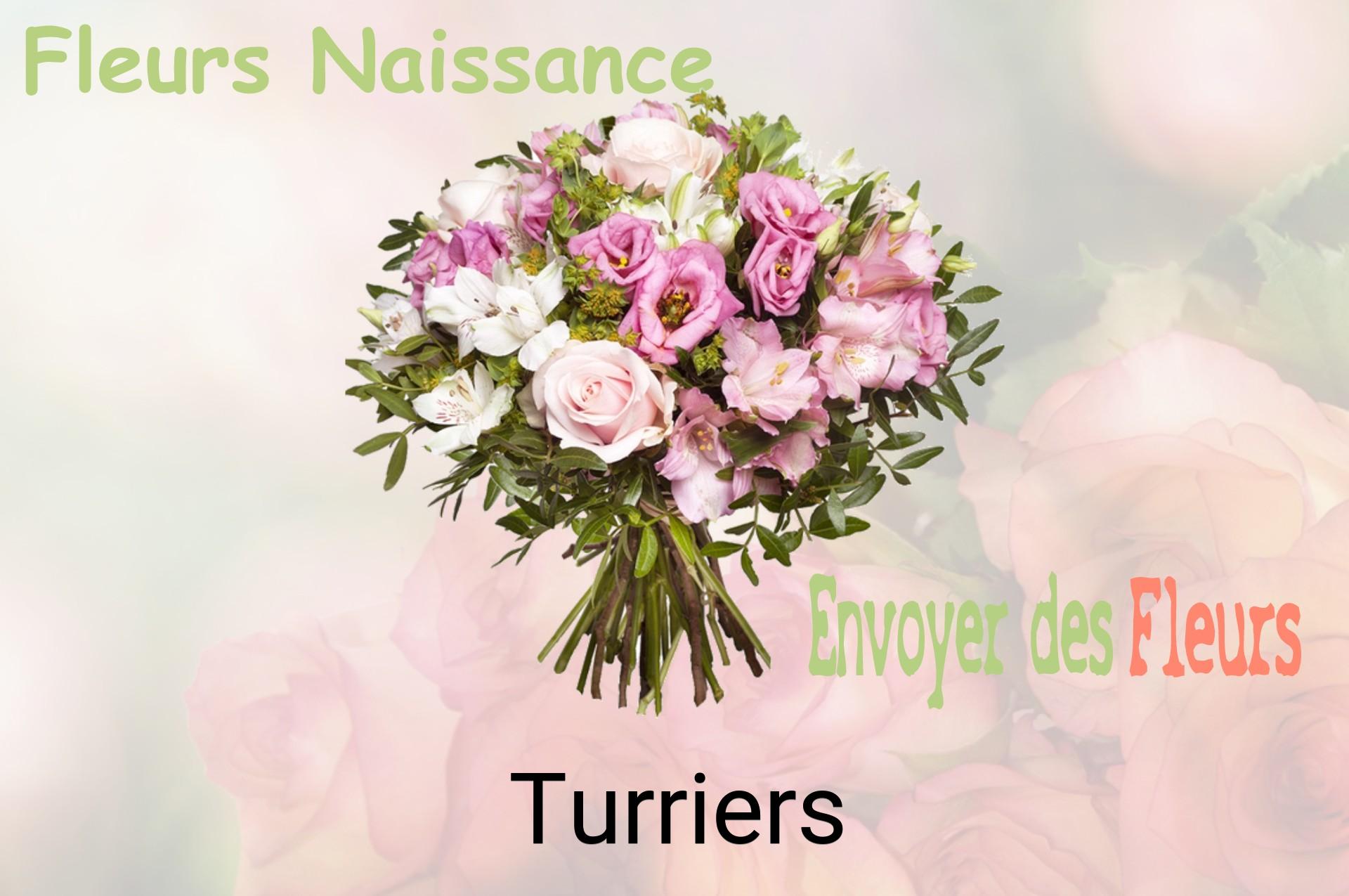 Bouquet de fleurs de naissance livré à Turriers
